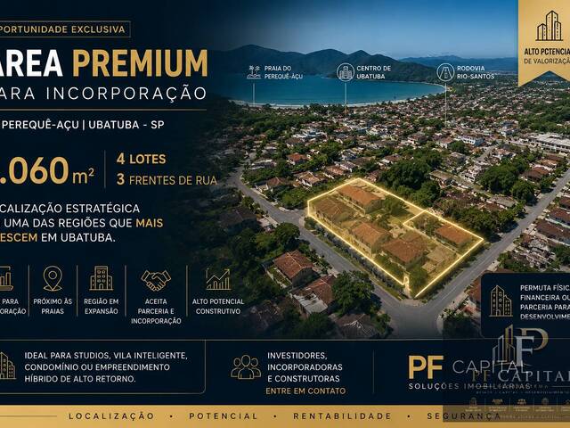 #PF-AREA-00 - Área para Incorporação para Venda em Ubatuba - SP - 1