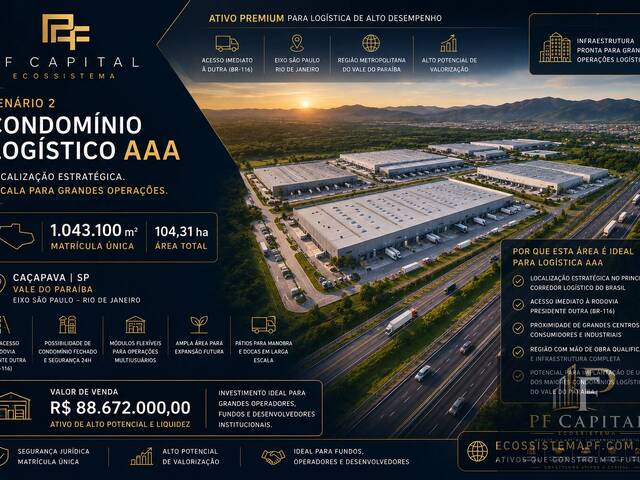 #PFI-1043 - Area institucional para Venda em Caçapava - SP - 3